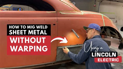 how to mig weld sheet metal without warping|welding 22 gauge sheet metal.